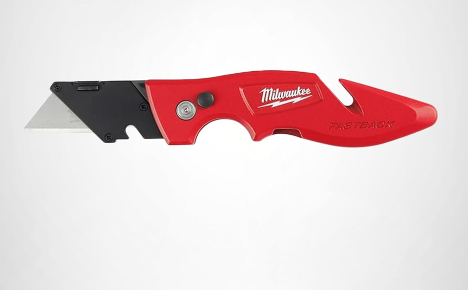 Milwaukee 48-22-1901 Fastback Press and Flip Utility Knife with Belt Clip and Onboard Wire Stripping
