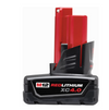 Milwaukee 48-11-2440 12-Volt XC 4.0 AH Red Lithium Ion Cordless M12 REDLITHIUM Extended Capacity Battery